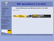 Tablet Screenshot of msc-sprockhoevel.de